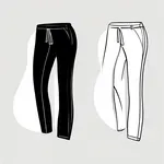 black pants or leggings image